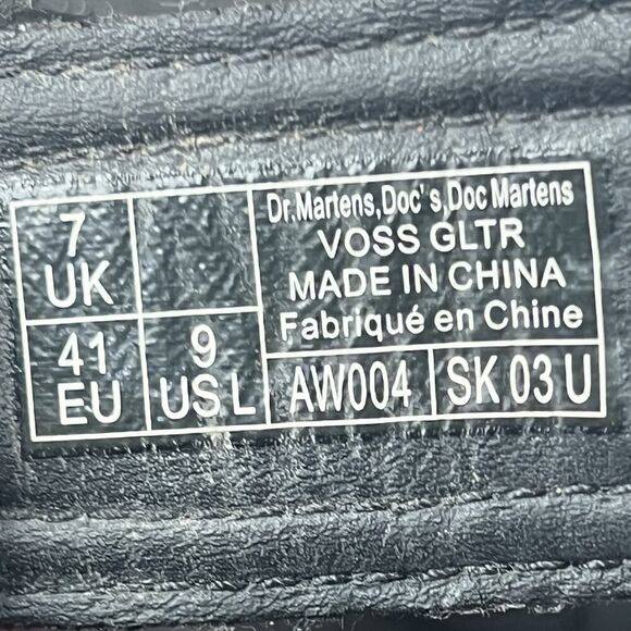 Dr. Martens Womens Voss GLTR Black Chunky Open Toe Buckle Sandals Size 9 Leather - Picture 11 of 12